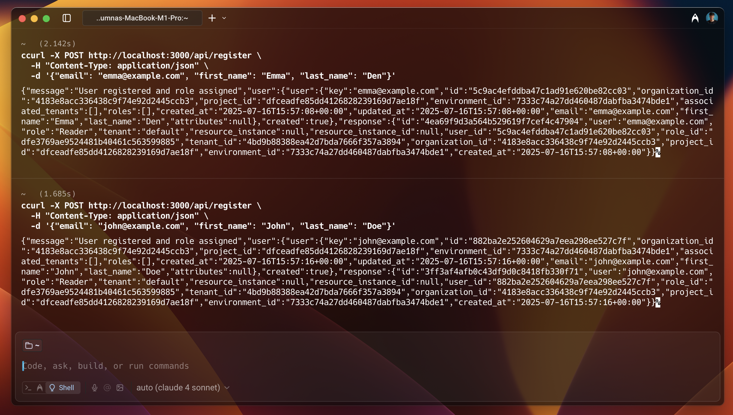 curl create user